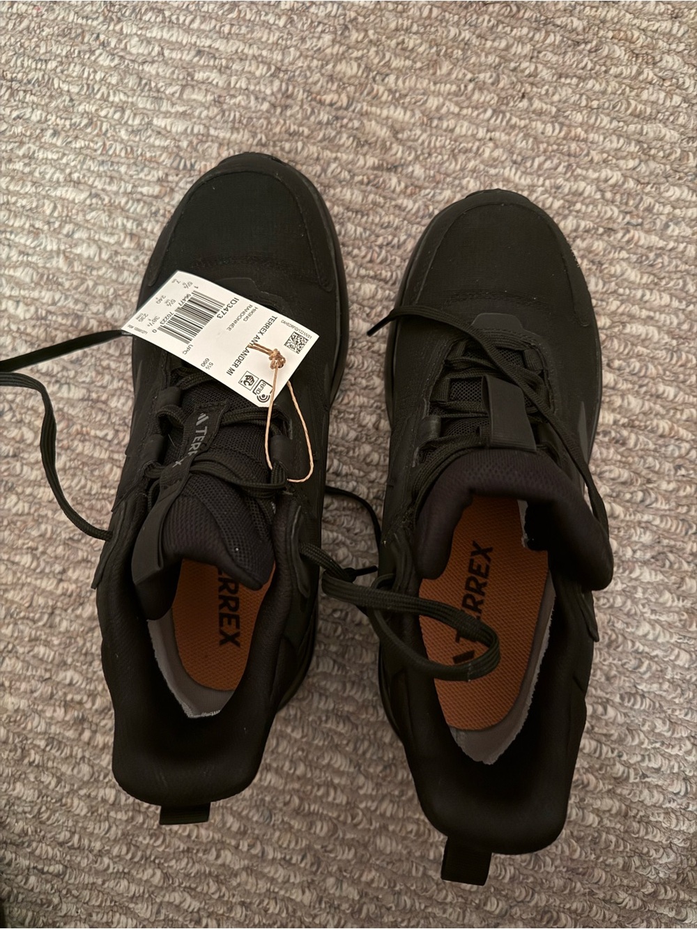 adidas Terrex Black Trail Mid-Top Women's Hiking Shoe - Picture 2 of 3